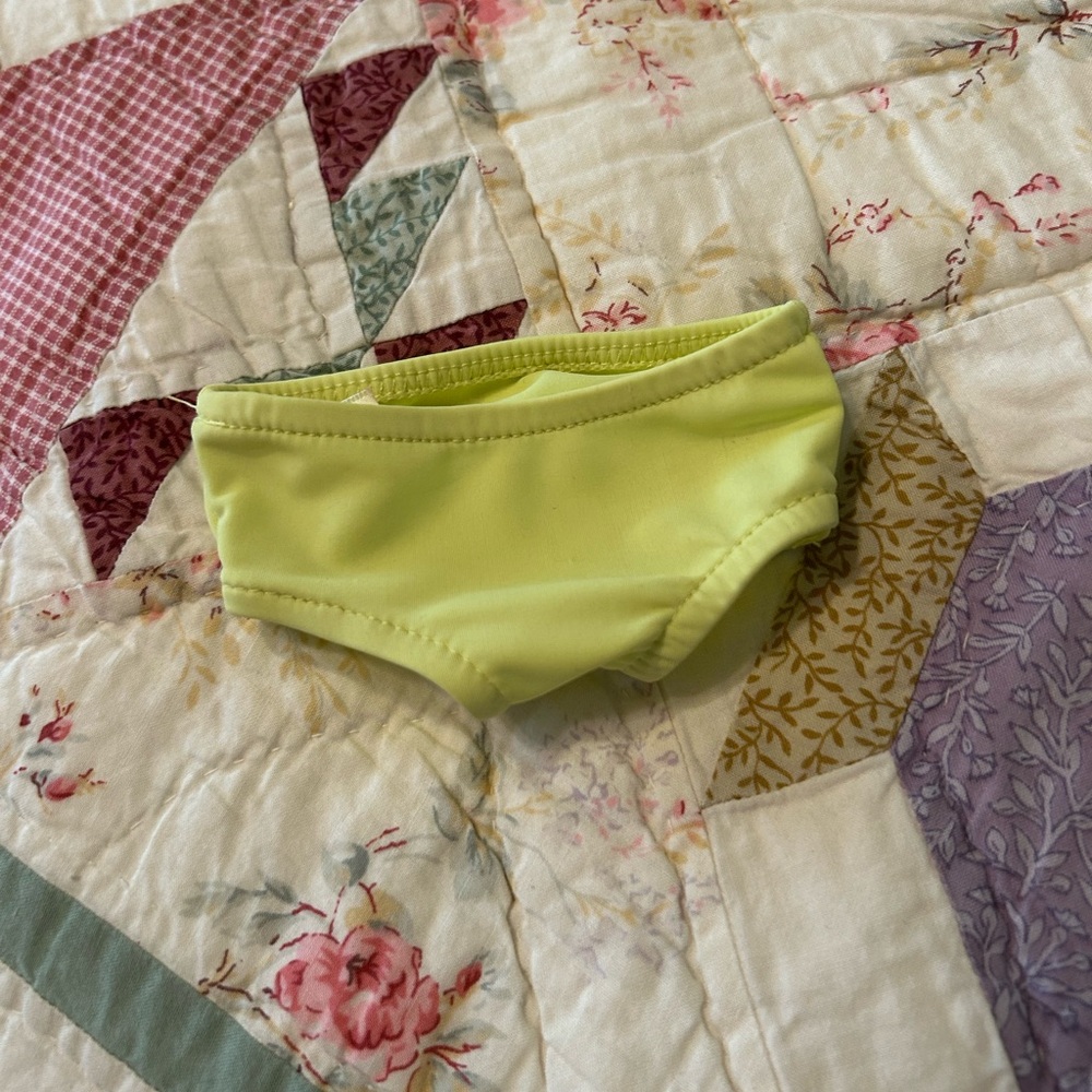 American girl doll yellow swim bottoms